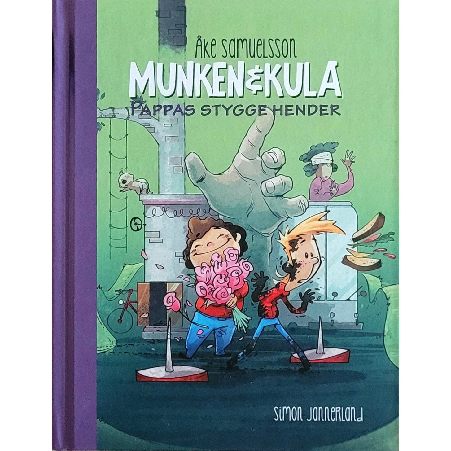 Munken & Kula 5 - Pappas stygge hender, brukte bøker av Åke Samuelsson