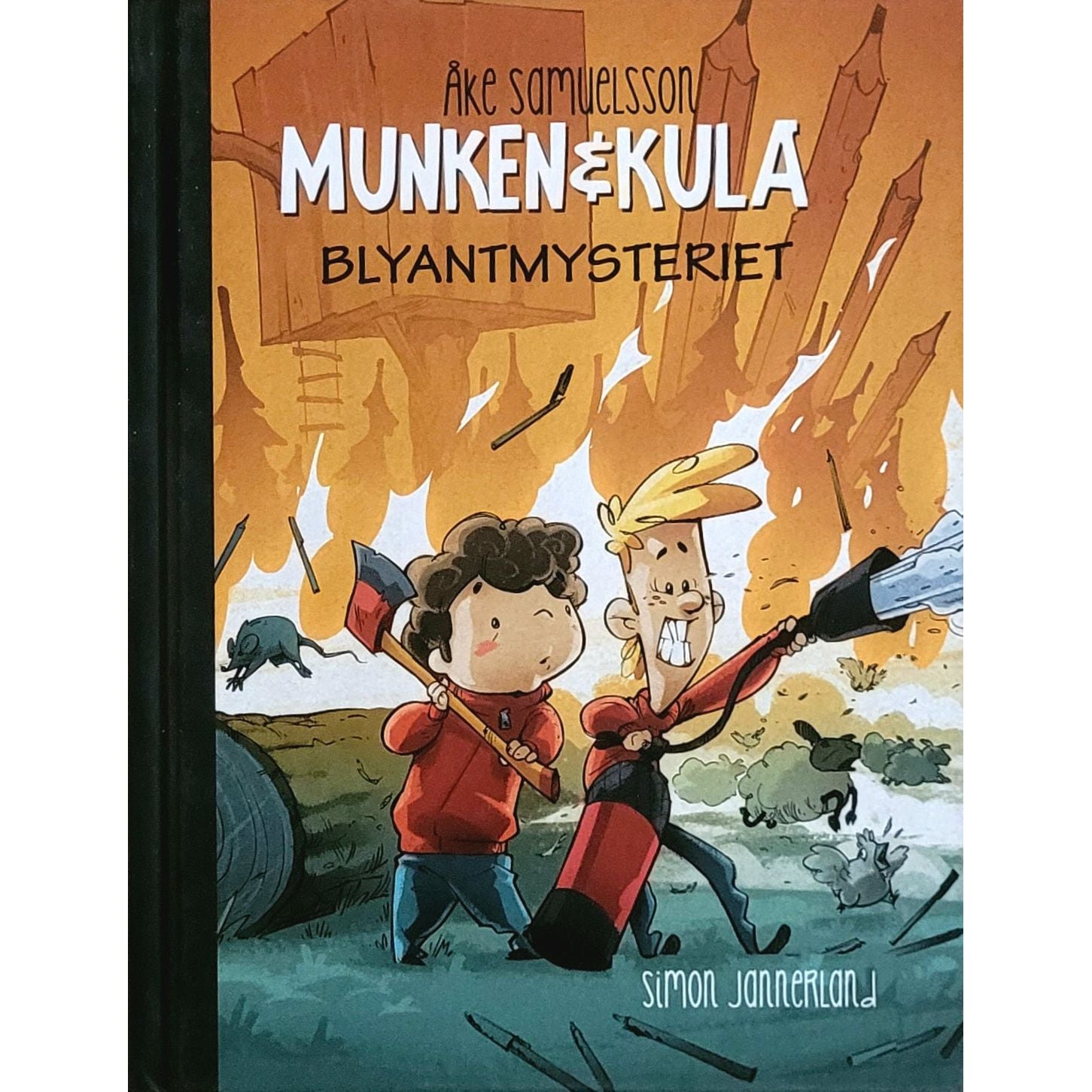 Munken & Kula 6 - Blyantmysteriet, brukte bøker av Åke Samuelsson