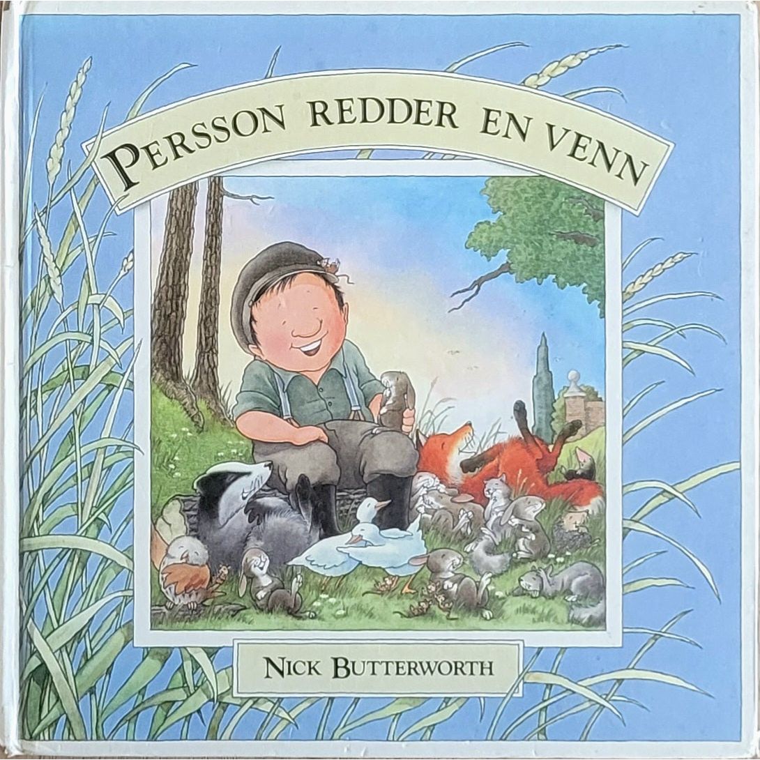 Persson redder en venn, brukte bøker av Nick Butterworth