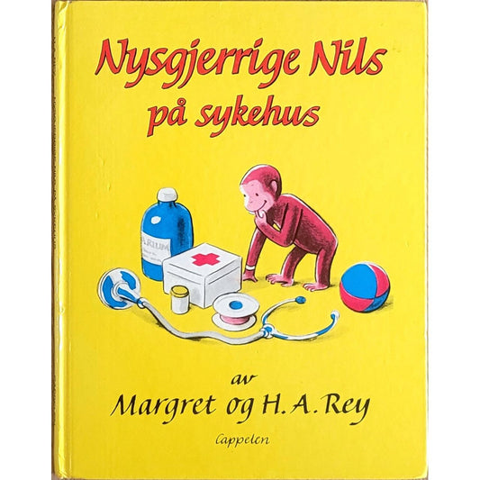 Nysgjerrige Nils på sykehus, brukte bøker av Margret & H.A. Rey