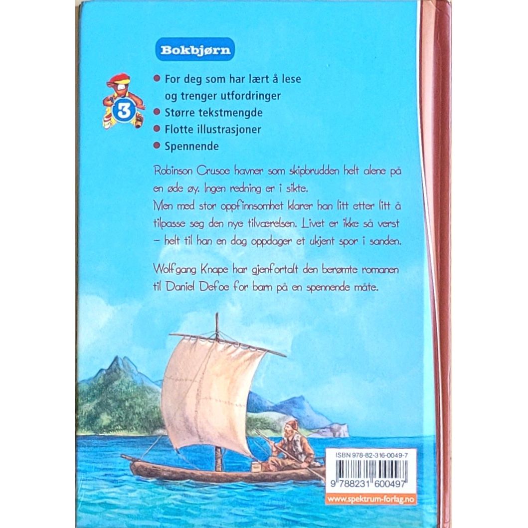 Bokbjørn 3-serien: Daniel Dafoe - Robinson Crusoe