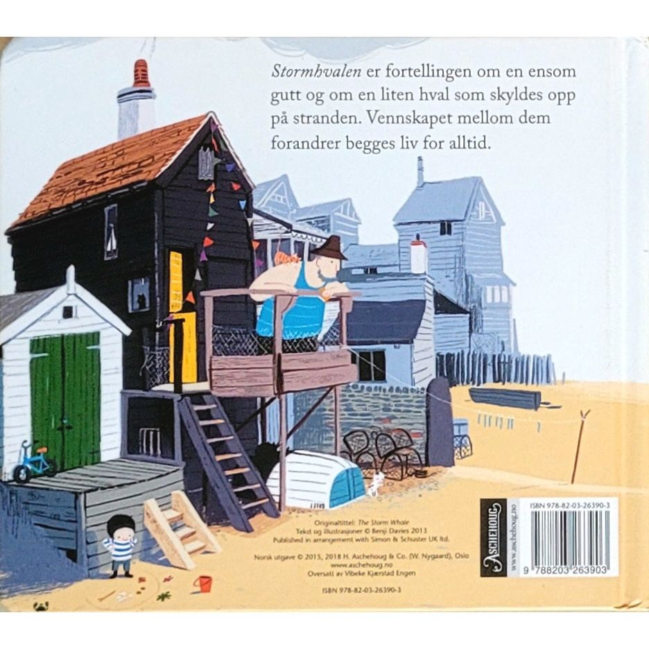 Davies, Benji: Stormhvalen (kartonert)