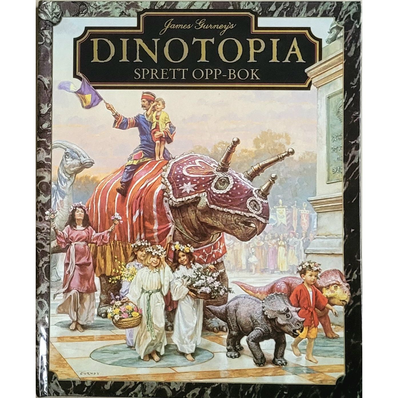 Dinotopia sprett-opp bok, brukte bøker av James Gurney