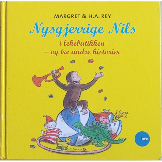Nysgjerrige Nils i leketøysbutikken, brukte bøker av Margret & H.A. Rey
