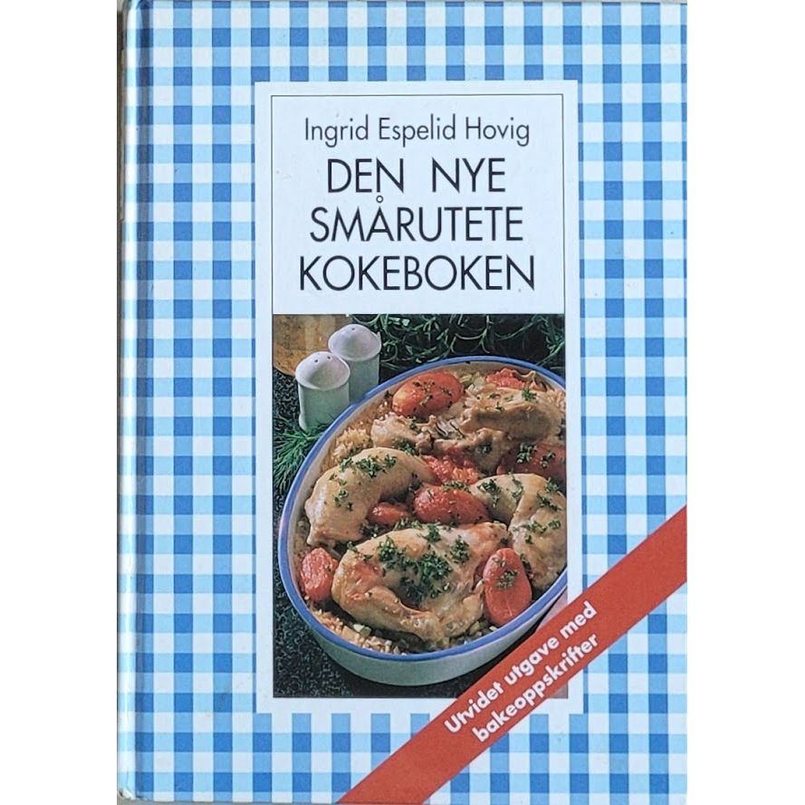 Den nye blårutete kokeboken. Brukt kokebok av Ingrid Espelid Hovig