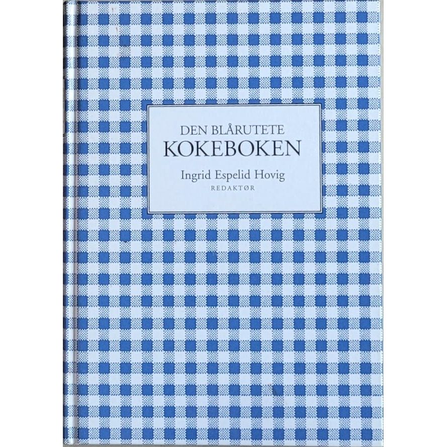 Den blårutete kokeboken. Brukt kokebok av Ingrid Espelid Hovig