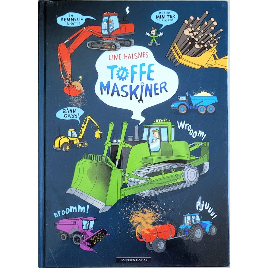 Tøffe-serien 1 - Tøffe maskiner. Brukte bøker av Line Halsnes
