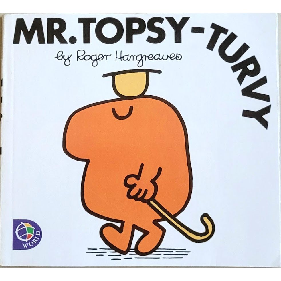 Mr. Topsy-Turvy (9), brukte bøker av Roger Hargreaves