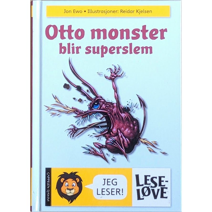 Otto Monster blir superslem. Brukte bøker av Jon Ewo og Reidar Kjelsen