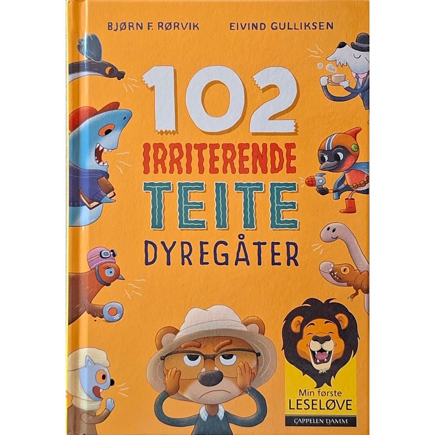 102 irriterende teite dyregåter. Brukte bøker av Bjørn F. Rørvik i Leseløve-serien.