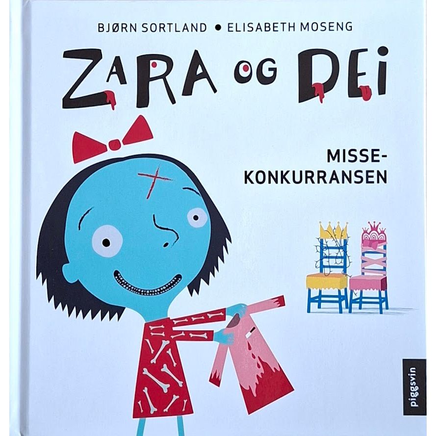Zara og dei - Missekonkurransen, barnebøker av Bjørn Sortland og Elisabeth Moseng