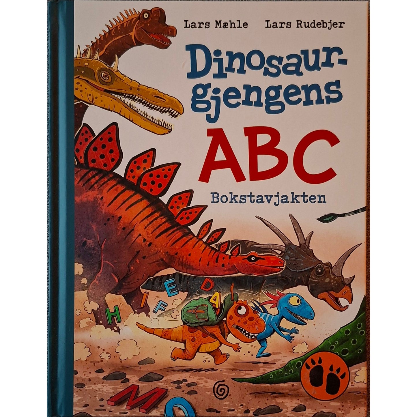 Dinosaurgjengens ABC - Bokstavjakten, brukte bøker av Lars Mæhle og Lars Rudebjer