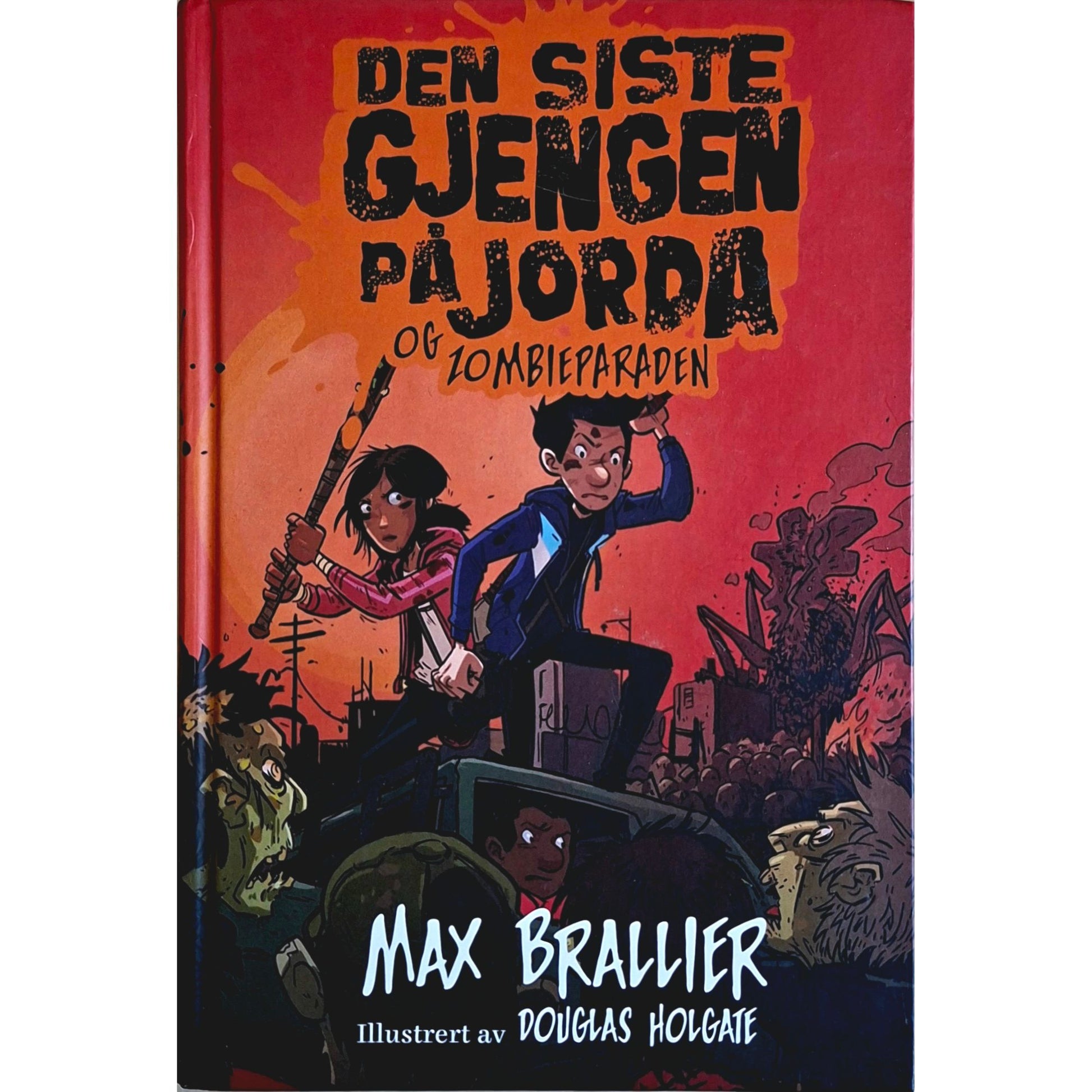 Den siste gjengen på jorda (2) og zombieparaden, brukte barnebøker av Max Brallier