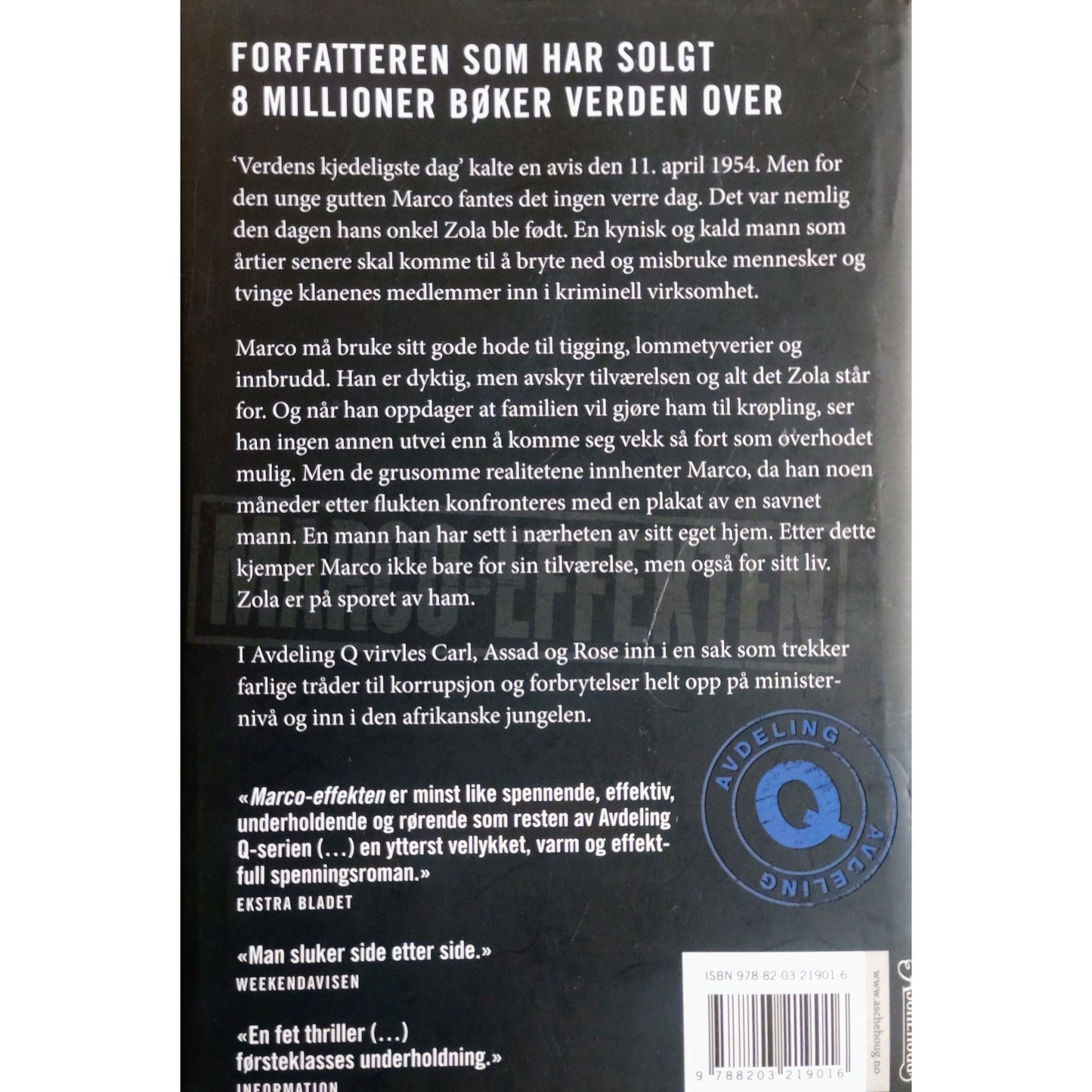 Marco-effekten, brukte bøker av Jussi Adler-Olsen om Carl Mørck/Avdeling Q