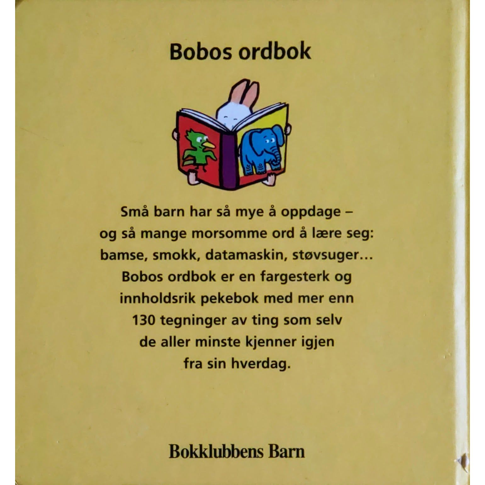 Bobos ordbok. Brukte bøker av Yves Got. Pekebok for de aller minste