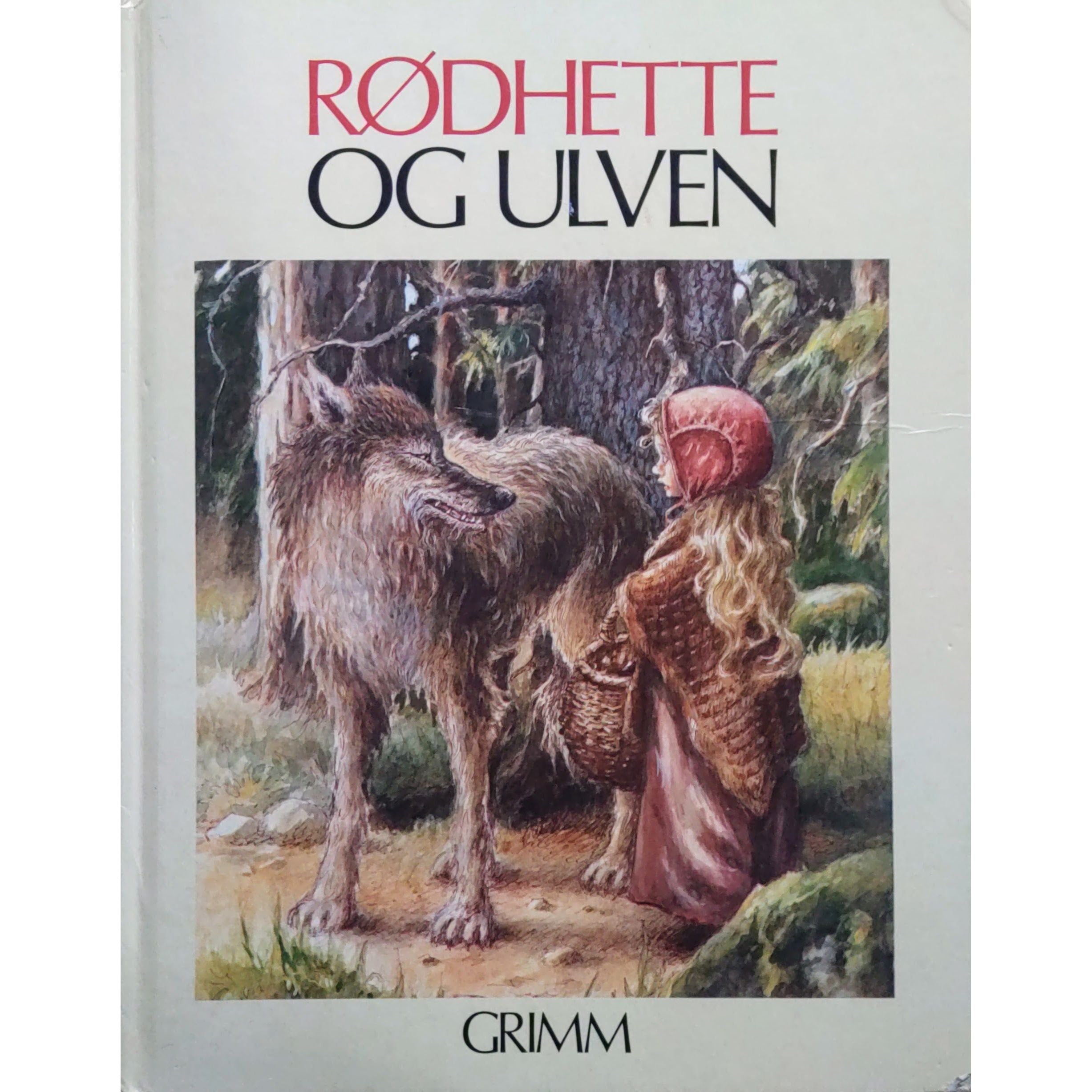 Grimm: Rødhette og Ulven, brukte bøker illustrert av Jan Gustavsson ...