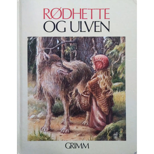 Grimm: Rødhette og Ulven, brukte bøker illustrert av Jan Gustavsson.