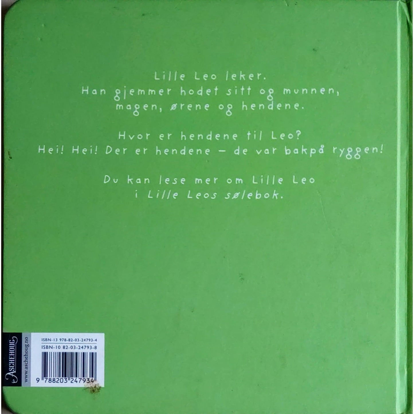 Lille Leo fra topp til tå. Brukte bøker av Linne Bie. 