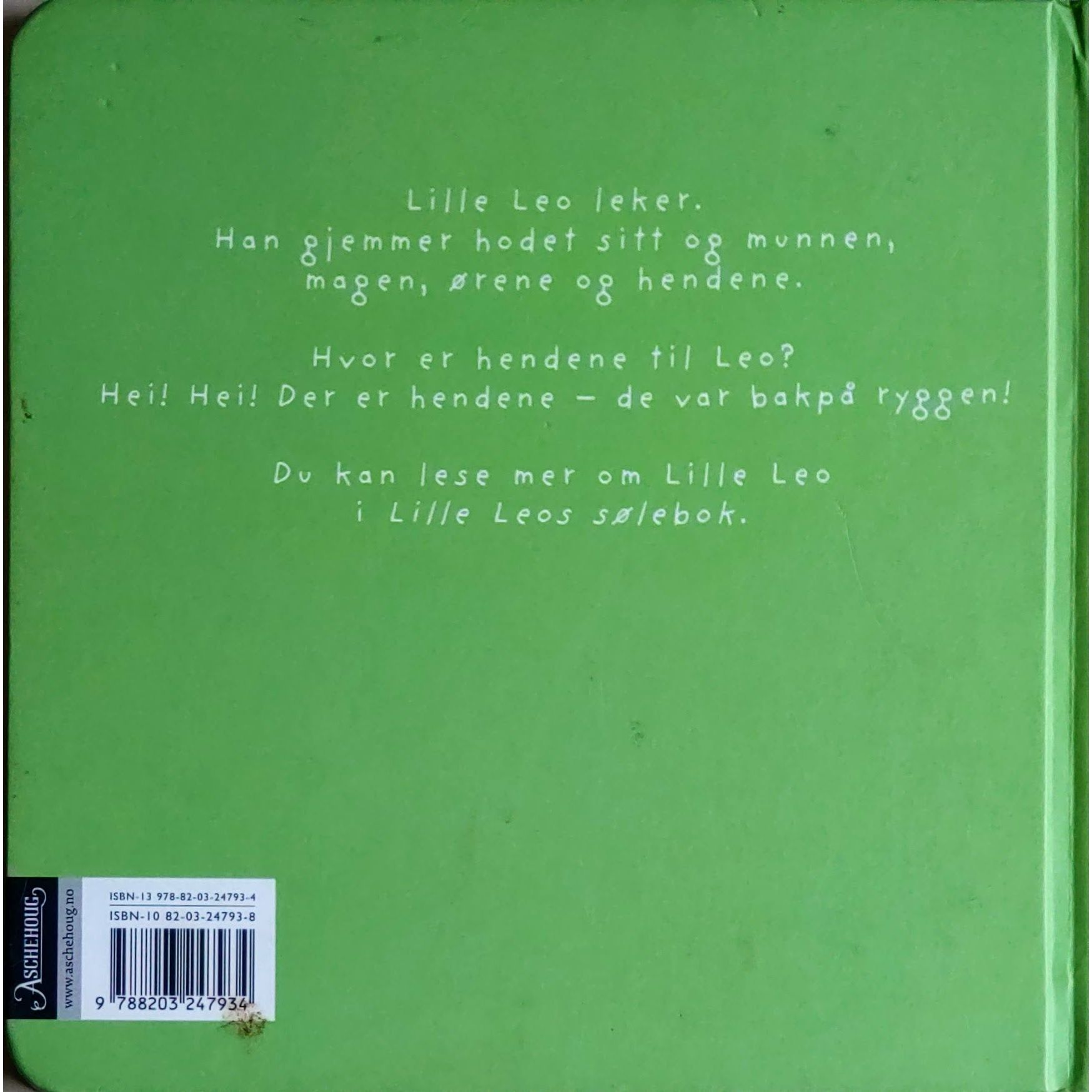 Lille Leo fra topp til tå. Brukte bøker av Linne Bie. 