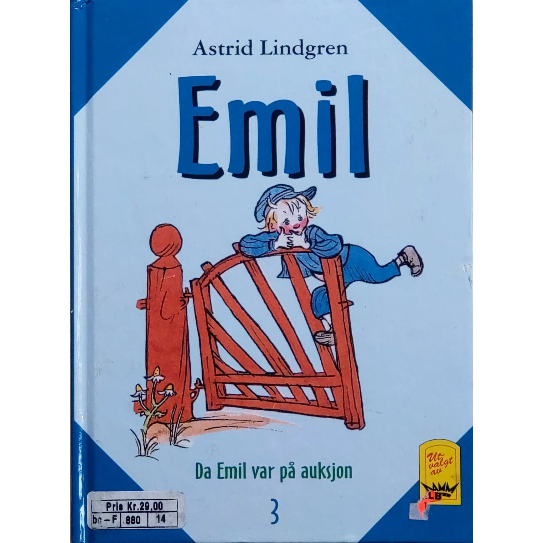 Da Emil var på auksjon, brukte bøker av Astrid Lindgren og Björn Berg