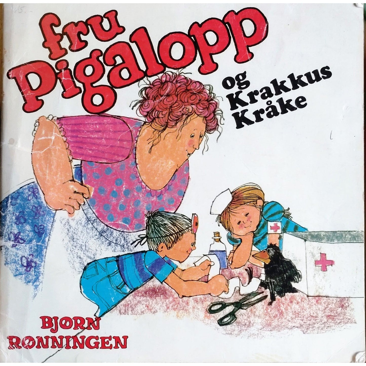 Fru Pigalopp og Krakkus Kråke - Brukte bøker av Bjørn Rønningen og Vivian Zahl Olsen