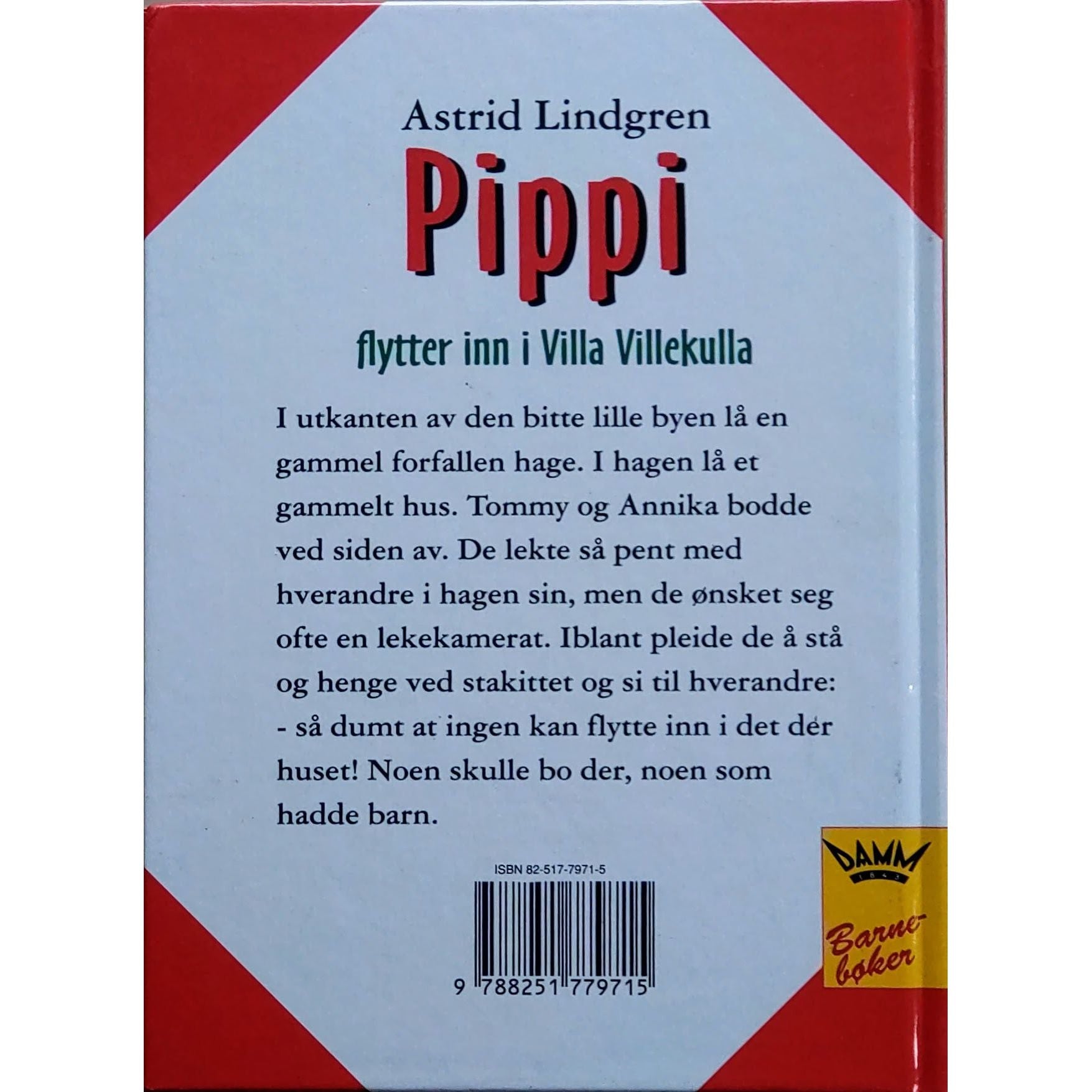 Pippi flytter inn i Villa Villekulla, brukte bøker av Astrid Lindgren og Ingrid Nyman