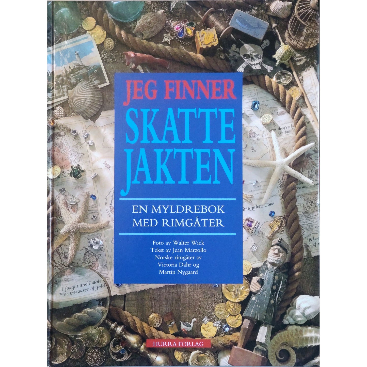 Jeg finner skattejakten. En myldrebok med rimgåter. Brukte bøker. 