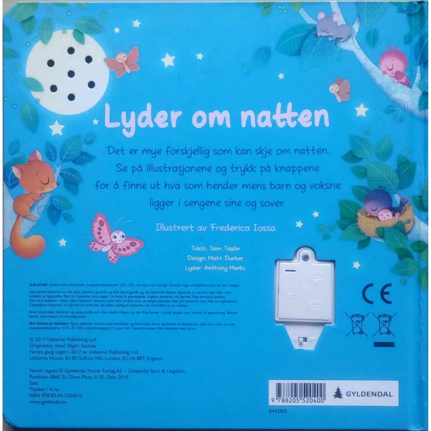 Lyder om natten. Brukte bøker med lyd av Frederica Iossa og Sam Taplin