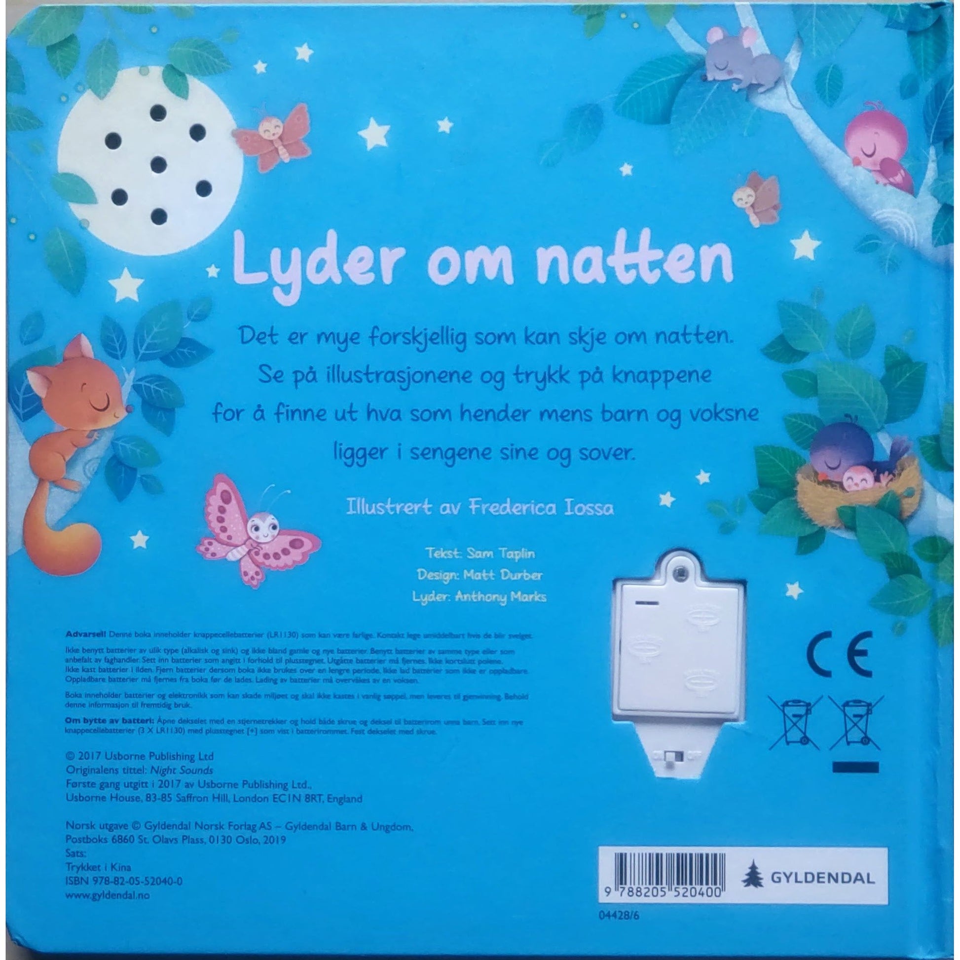 Lyder om natten. Brukte bøker med lyd av Frederica Iossa og Sam Taplin
