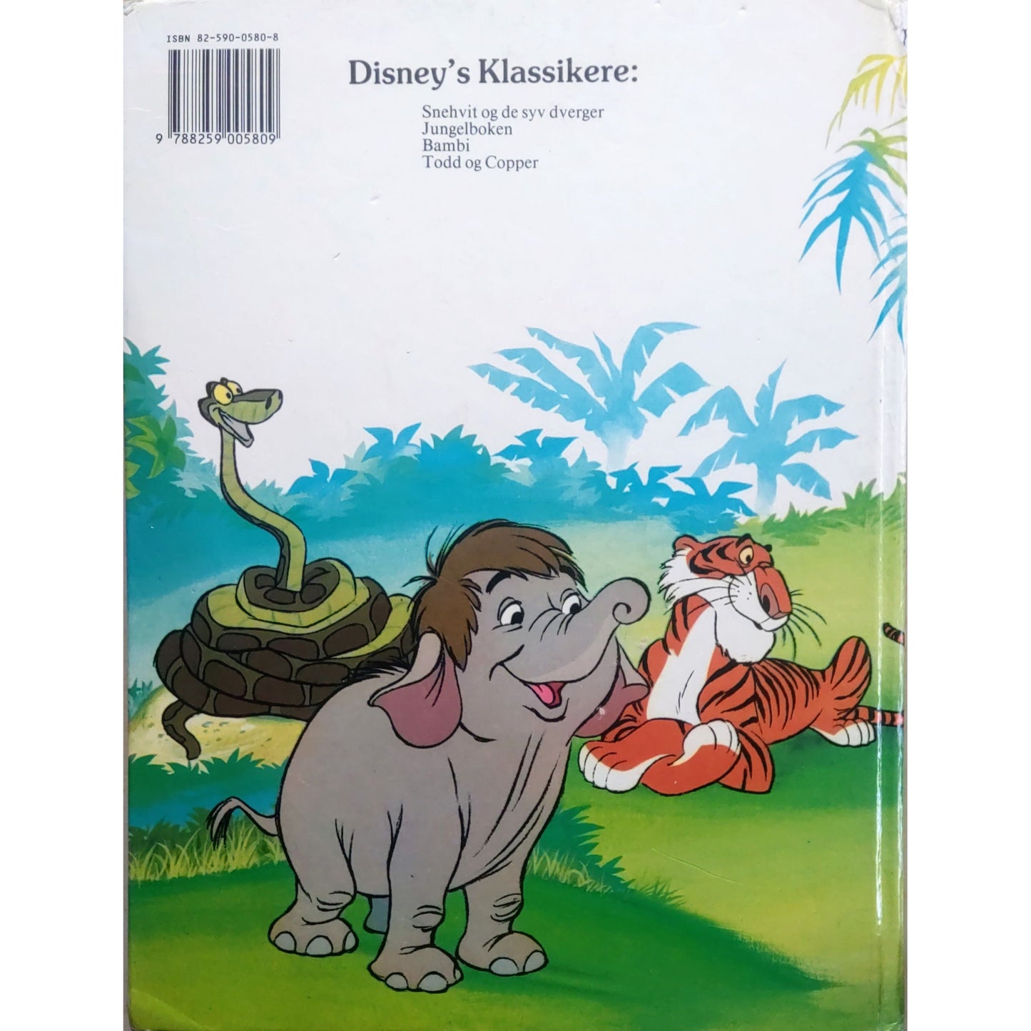 Jungelboken - brukte bøker fra Disney. Rudyard Kipling