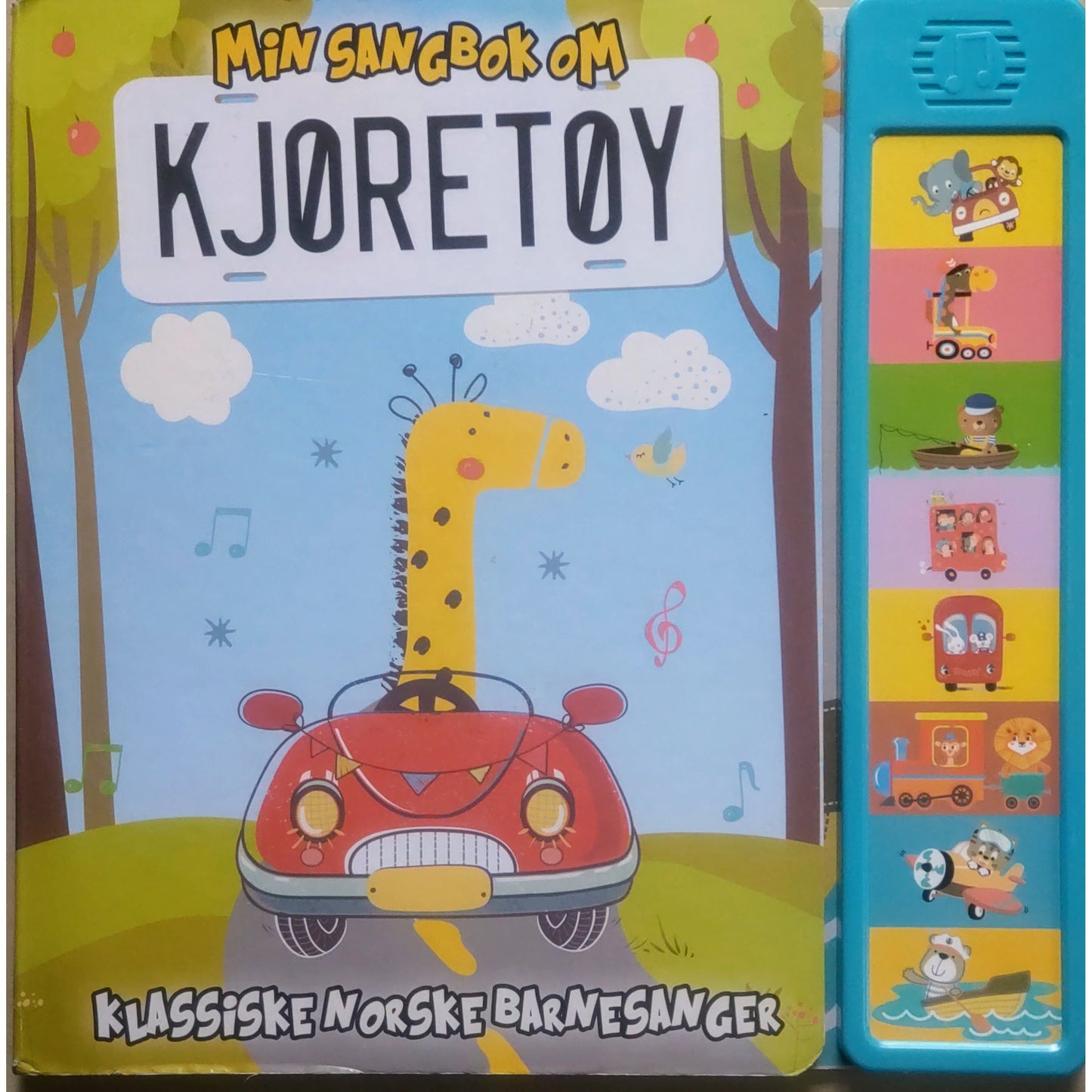 Min sangbok om kjøretøy. Brukte bøker med klassiske norske barnesanger