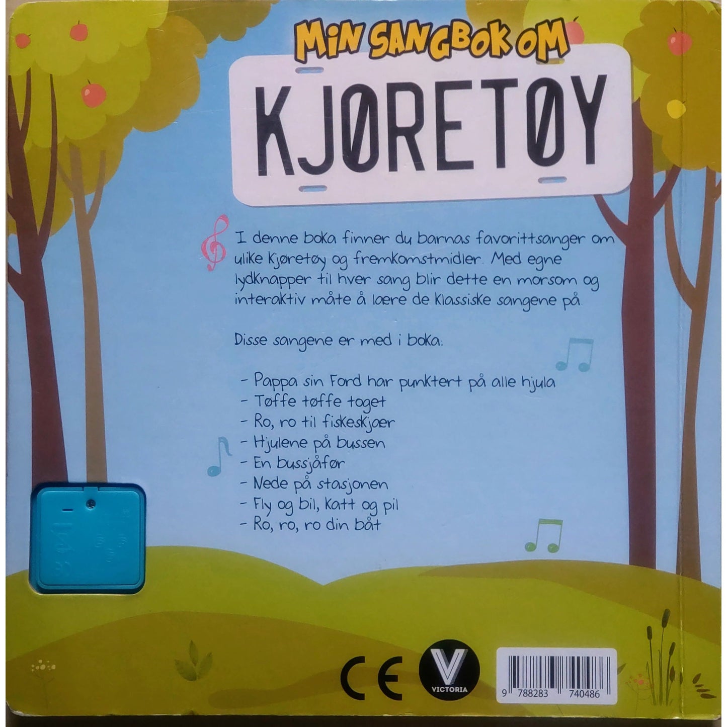 Min sangbok om kjøretøy. Brukte bøker med klassiske norske barnesanger