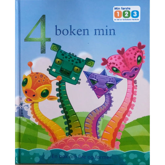 Go'boken - 4-boken min. En bok om fire og former. Brukte bøker om tall 