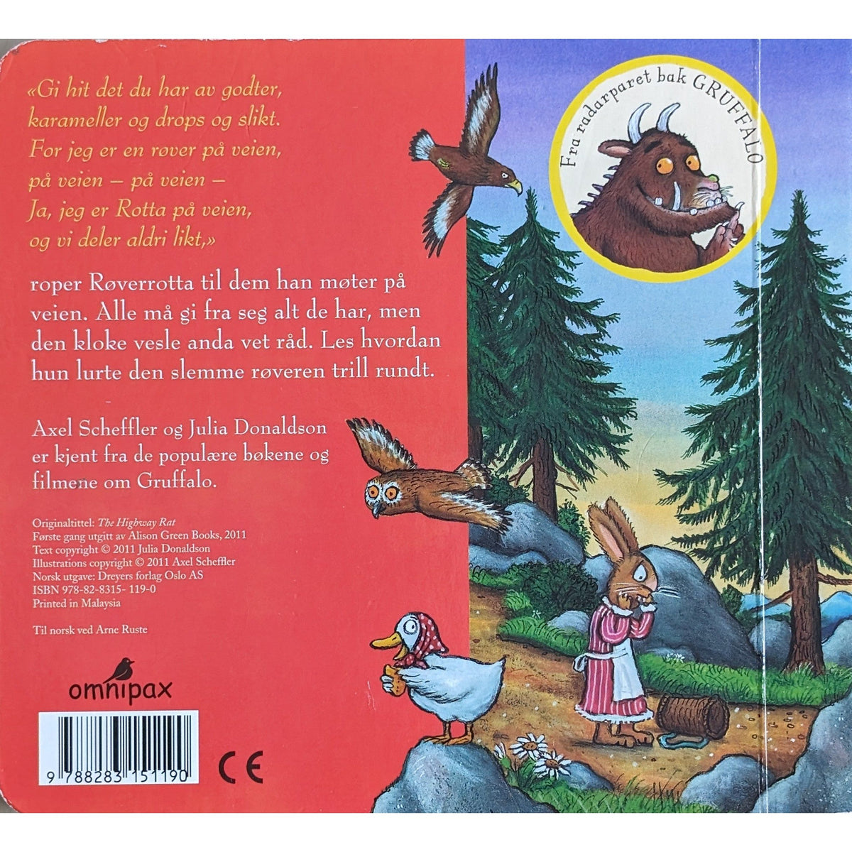 Røverrotta. Brukte bøker av Julia Donaldson