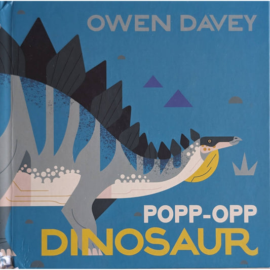Popp-opp dinosaur. Brukte bøker av Owen Davey. Faktabok om dinosaurer
