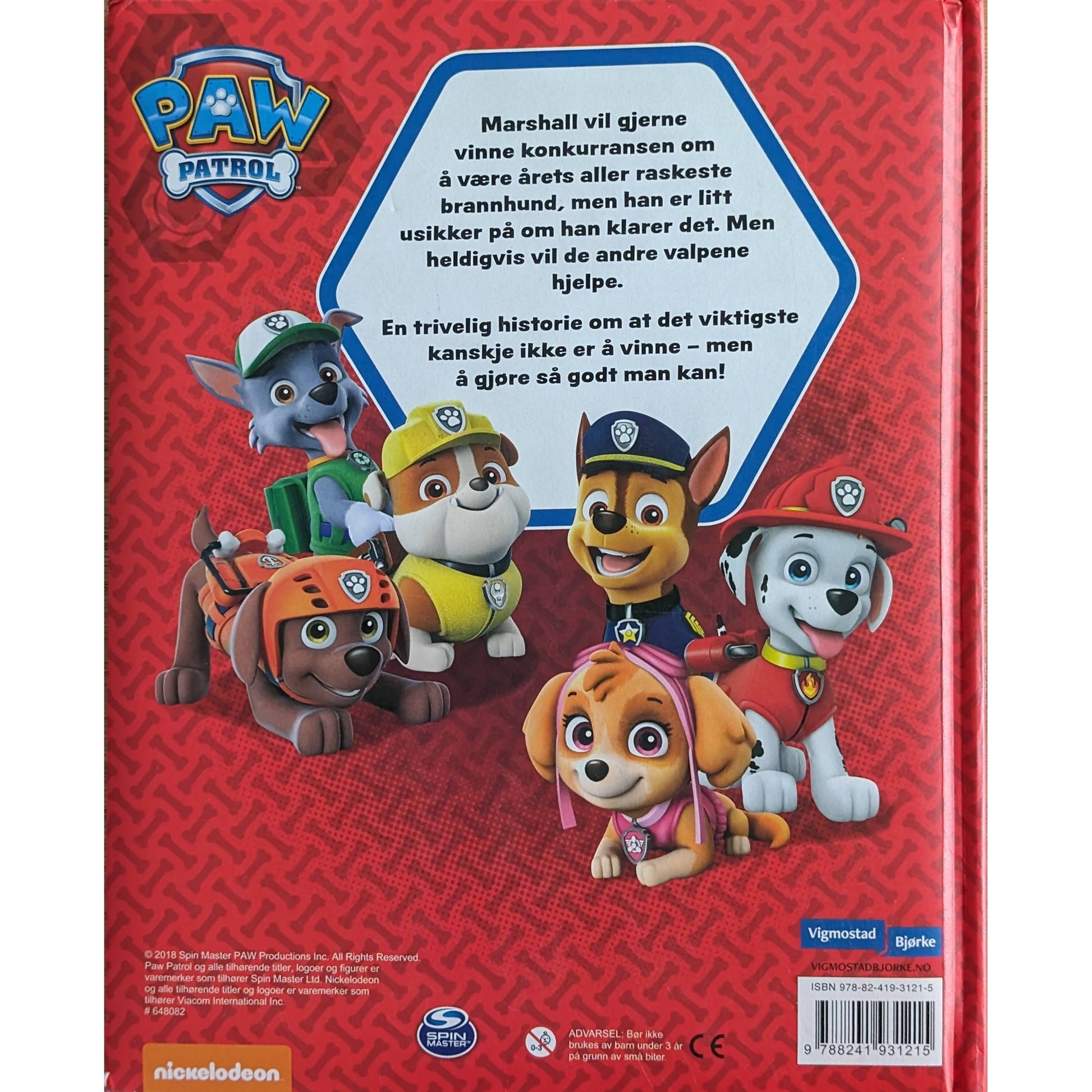 Marshall ordner opp! Brukte bøker om Paw Patrol