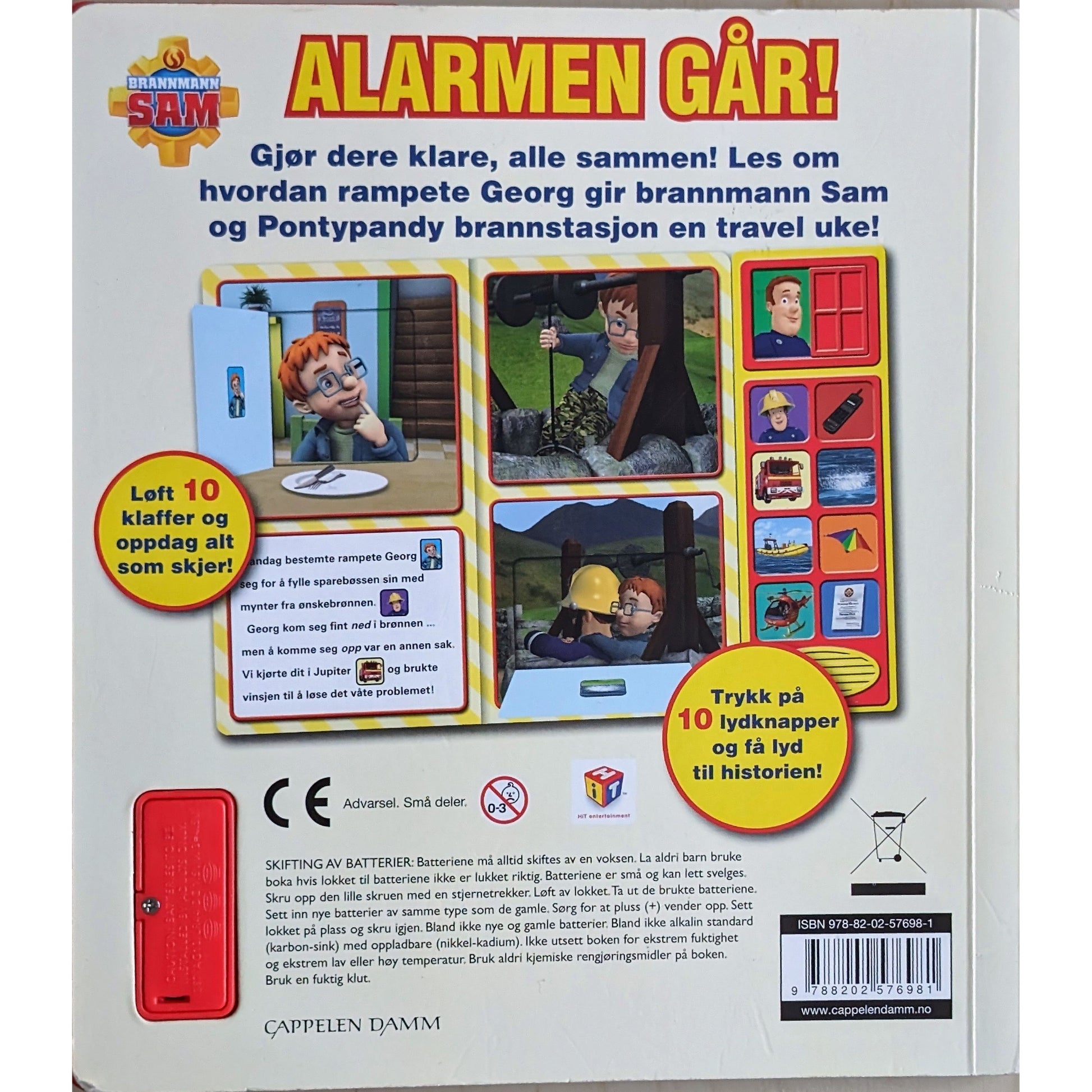 Brannmann Sam: Alarmen går! - brukte bøker om brannmann Sam