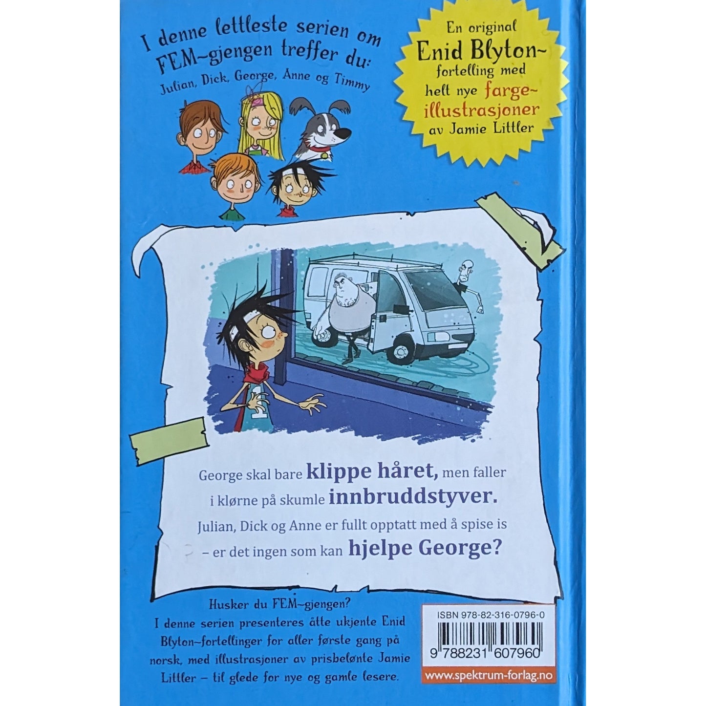 Fem-gjengen - Georg må klippe håret, brukte bøker av Enid Blyton