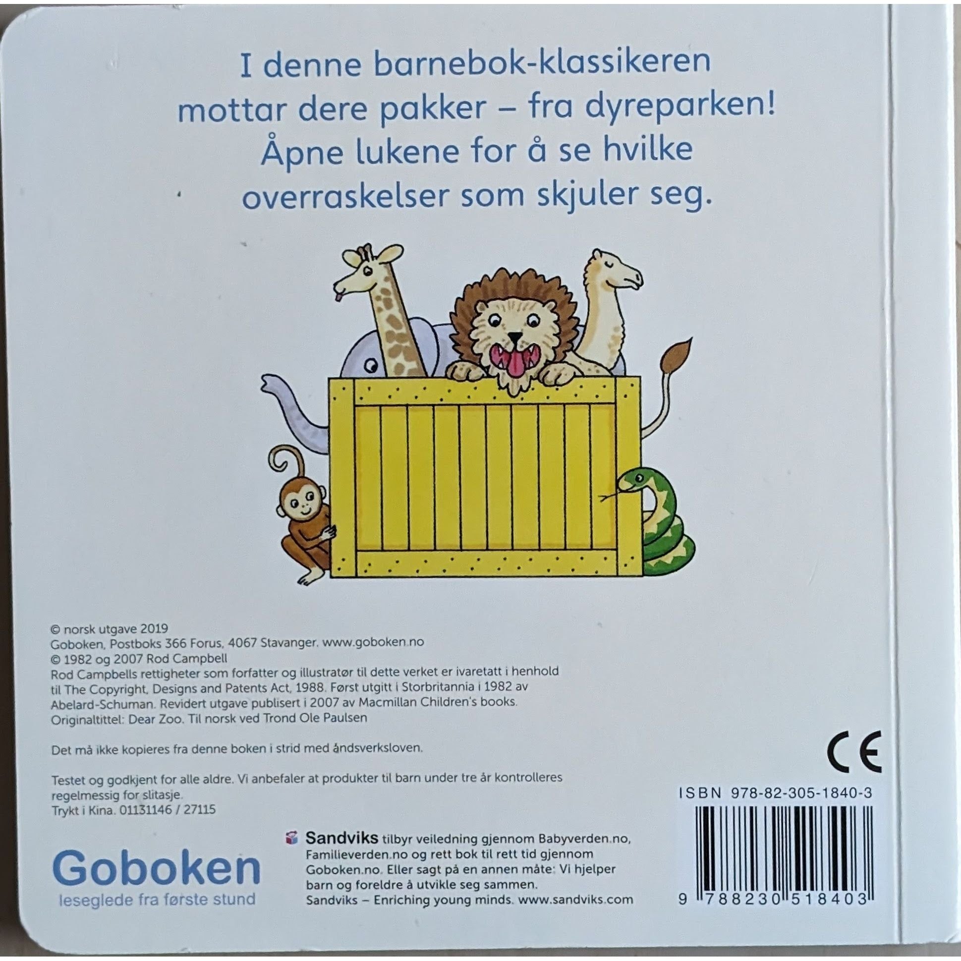 Kjære dyrepark! Brukte bøker utgitt av Go'boken