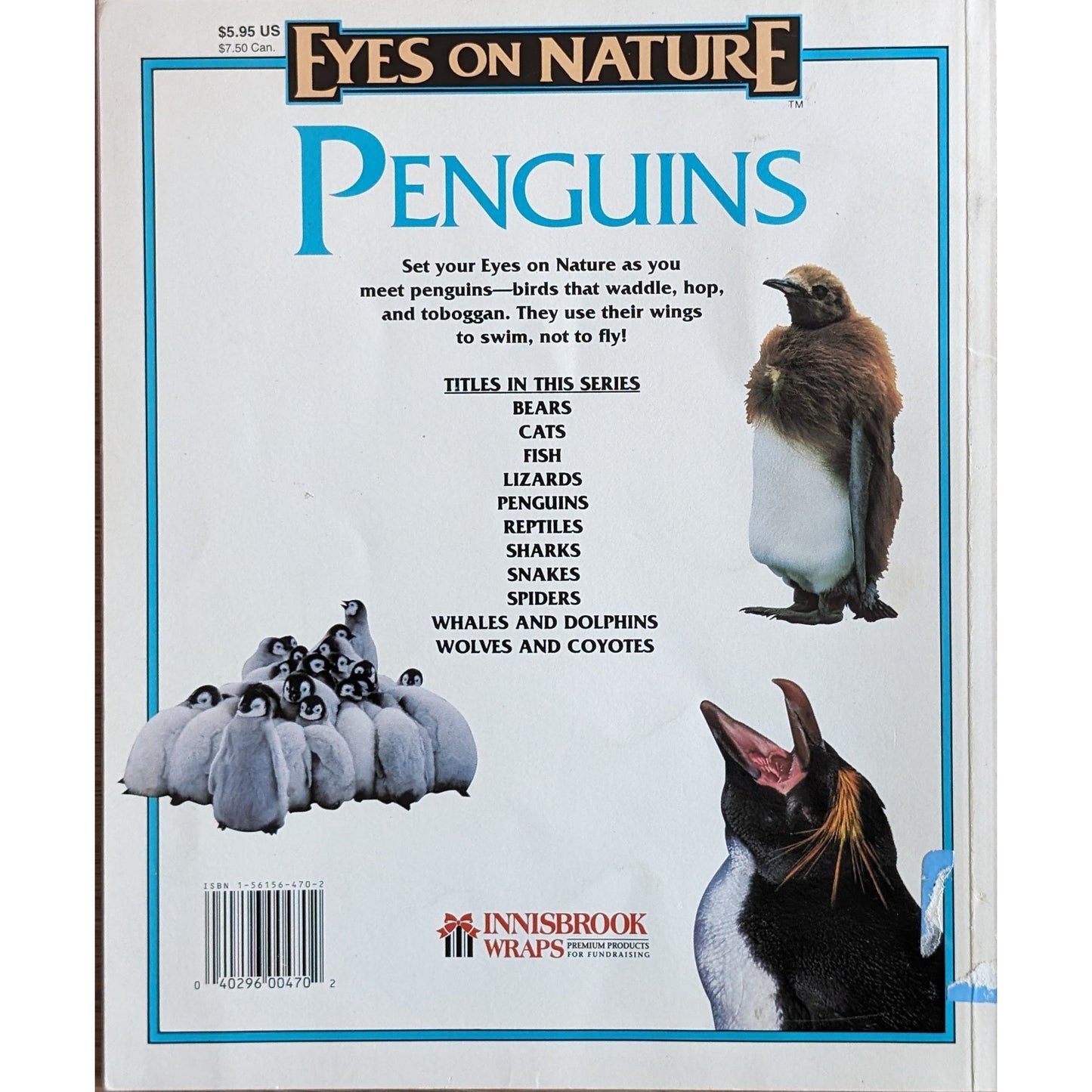 Eyes on Nature: Penguins.  Brukte faktabøker på engelsk