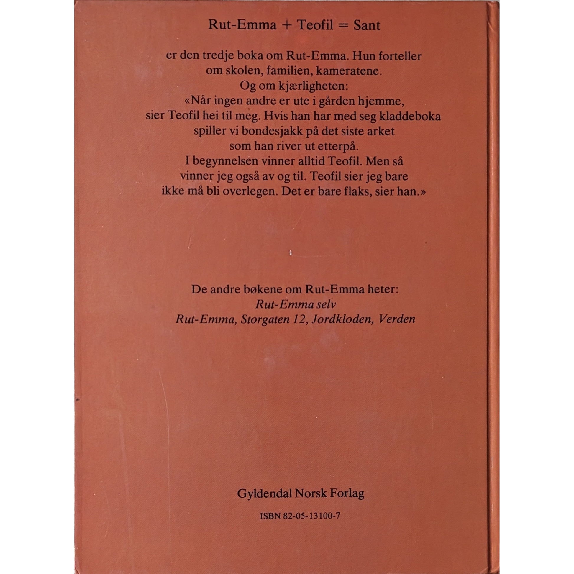  Rut-Emma + Teofil = Sant. Brukte barnebøker av Karin Stjernholm Ræder