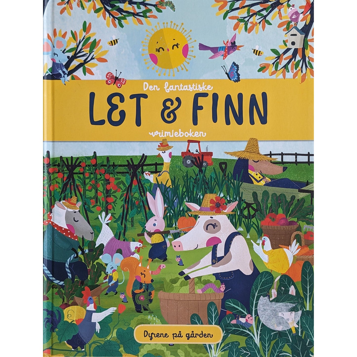Den fantastiske let og finn vrimleboken - Dyrene på gården. Brukte bøker