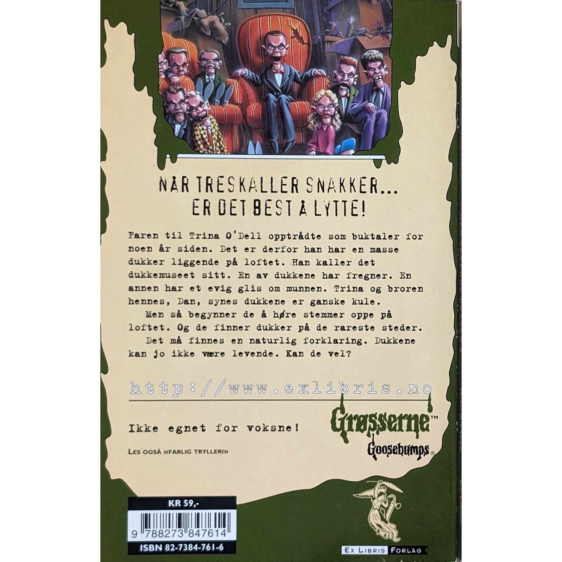 Grøsserne 40 - Den levende dukken 3 - Brukte bøker av R.L. Stine ...