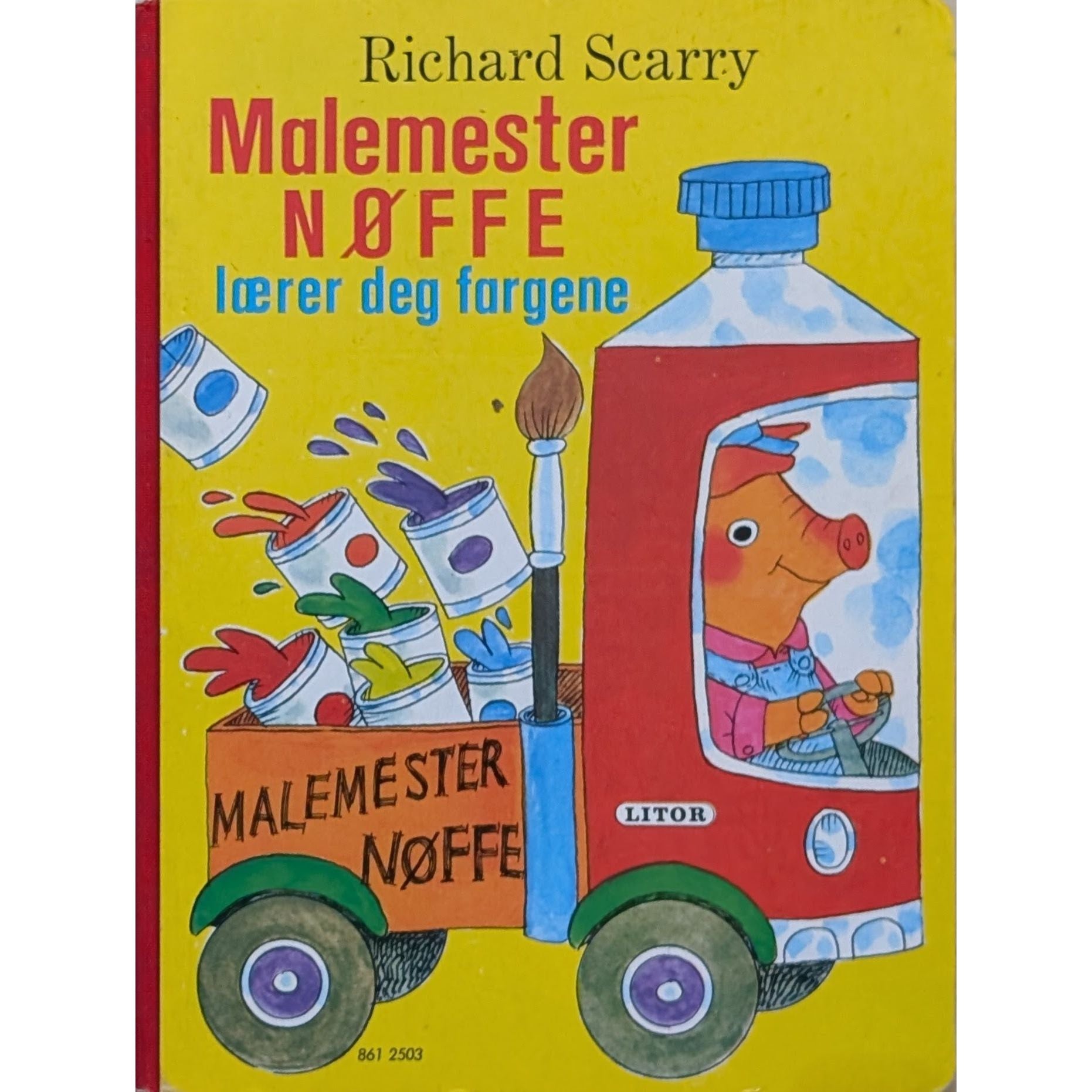 Malermester Nøffe lærer deg fargene - Brukte bøker av Richard Scarry