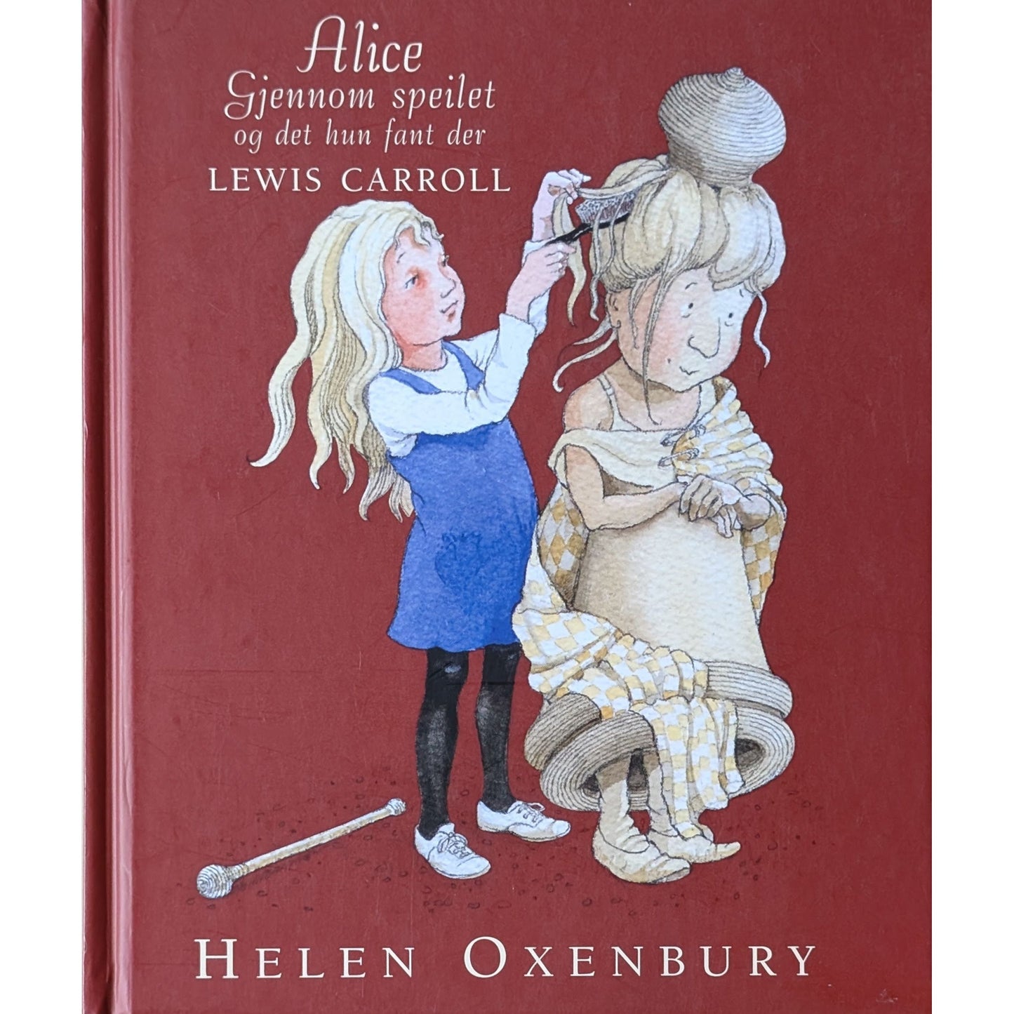 Alice. Gjennom speilet og det hun fant der, brukte bøker av Lewis Carroll