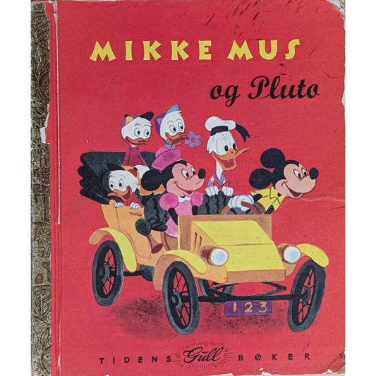 Tidens gull bøker - Mikke Mus og Pluto, brukte bøker