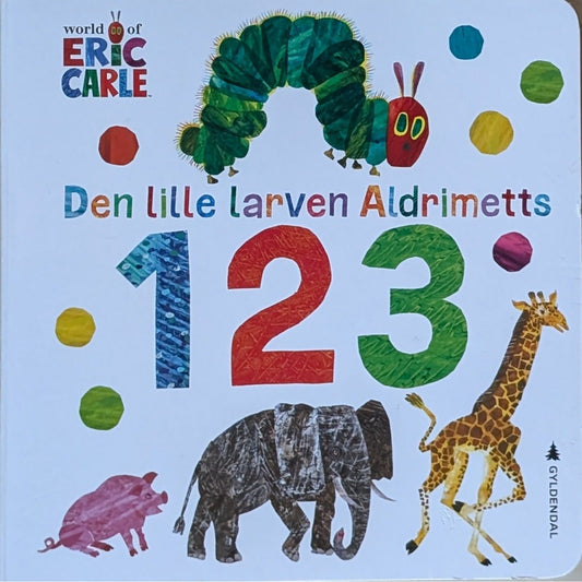 Den lille larven Aldrimetts 123 - Tellebok, brukte bøker av Eric Carle