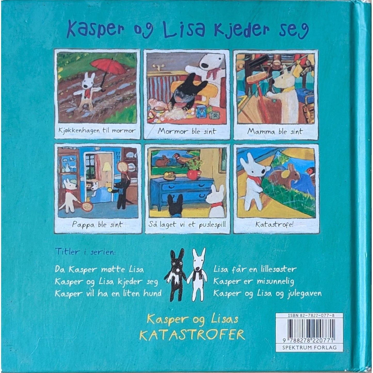 Kasper og Lisa kjeder seg, brukte bøker av Anne Gutman, og Georg Hallensleben