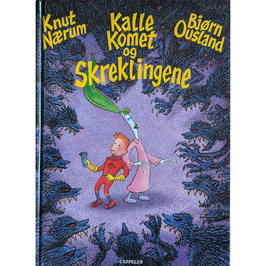 Kalle Komet og Skreklingene, brukte bøker av Knut Nærum og Bjørn Ousland