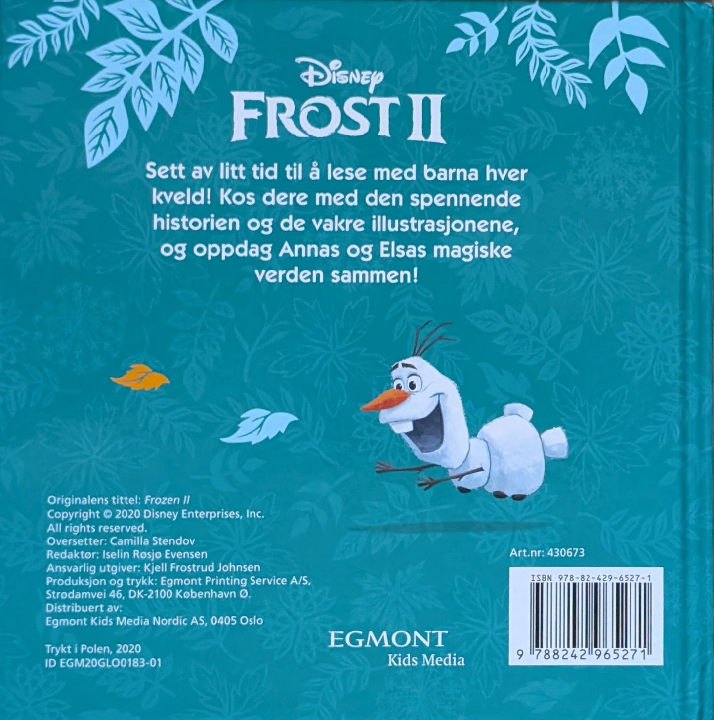 Frost II,  Brukte bøker fra Disney